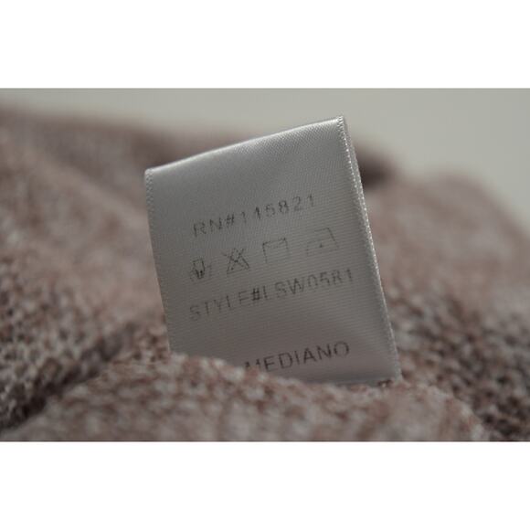 Listicle Women's Sz M Blush Brown Horseshoe Print Pullover Sweater Acrylic Blend - Picture 9 of 11